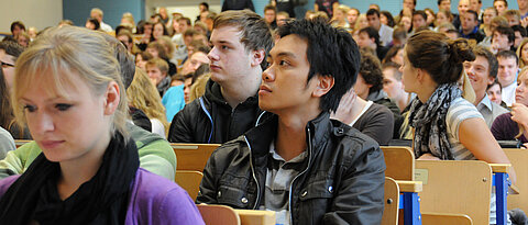 Students in a lecture hall