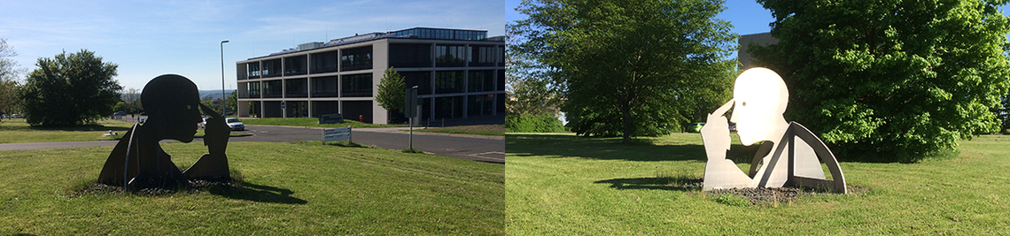 Fotocollage: "Zwei Denker"